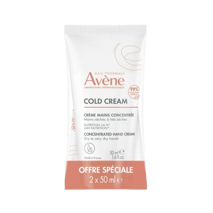 Cold Cream Crème Mains Concentrée 2x50ml - Avène - IllicoPharma