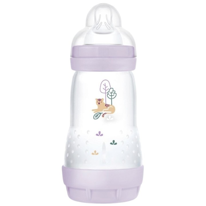 Easy Start Biberon Anti-Colique Débit Moyen Lila 260ml - MAM - IllicoPharma