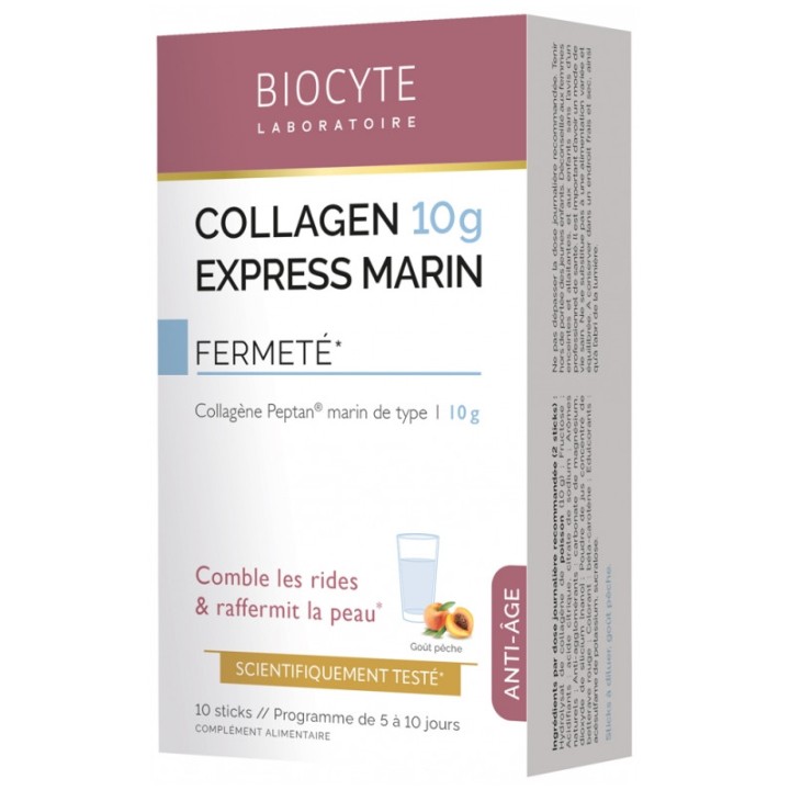 Biocyte Collagen Express Marin 10g Fermeté x10 sticks - IllicoPharma