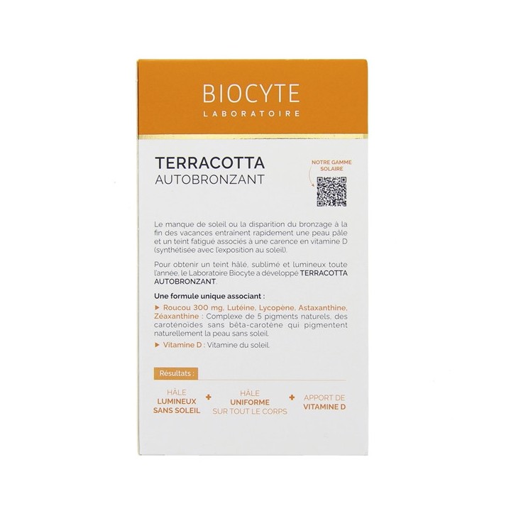 Biocyte Terracotta Autobronzant x90 gélules