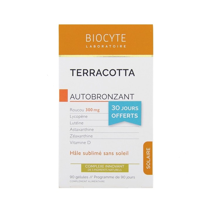 Biocyte Terracotta Autobronzant x90 gélules
