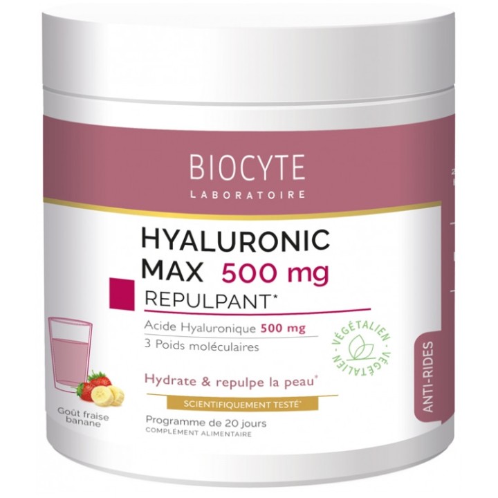 Biocyte Hyaluronic Max 500mg Repulpant 280g - IllicoPharma