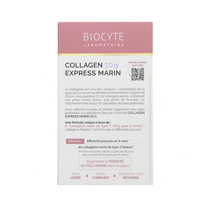 Biocyte Collagen Express Marin 10g Fermeté x10 sticks - IllicoPharma