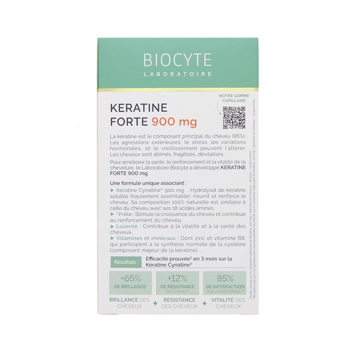 Biocyte Keratine Forte 900mg Boost 3x40 gélules - IllicoPharma