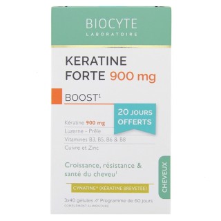Biocyte Keratine Forte 900mg Boost 3x40 gélules - IllicoPharma