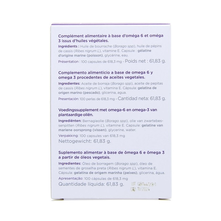 Inovance - Bourrache Cassis - x100 capsules - Ysonut -  IllicoPharma