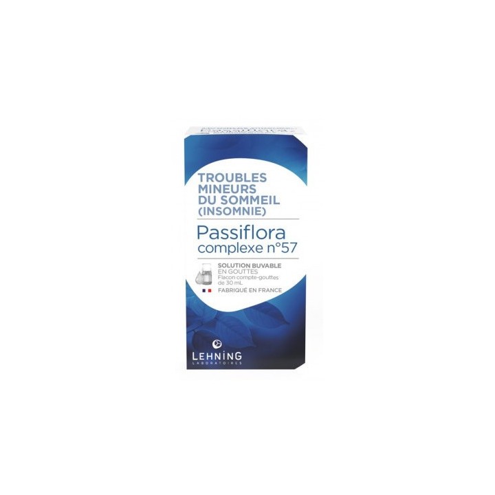 Passiflora Complexe n°57 - Troubles mineurs du sommeil Gouttes - 30ml - Lehning