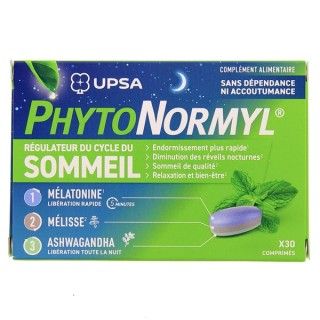 PhytoNormyl Régulateur du Cycle du Sommeil x30cpr - UPSA - IllicoPharma