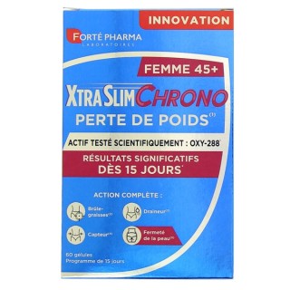 XtraSlim Chrono Femme 45+ Perte de Poids x60 gélules - Forté Pharma - IllicoPharma