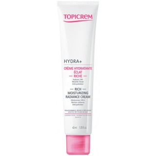 Hydra+ Crème Hydratante Éclat Riche 40ml - Topicrem - IllicoPharma