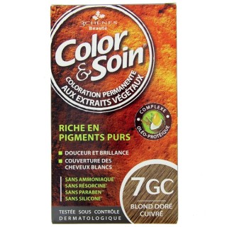 Color & Soin Blond Doré Cuivré 7GC - Coloration cheveux - Pharmacie en ligne IllicoPharma
