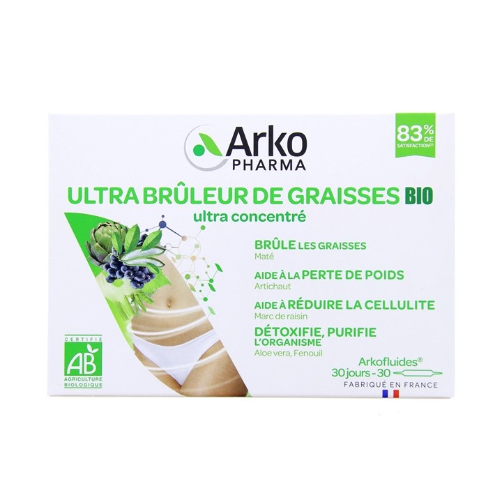 Arkofluides Ultra brûleur de graisses BIO- 30 ampoules - Arkopharma - IllicoPharma