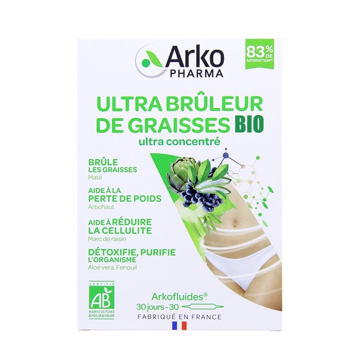 Arkofluides Ultra brûleur de graisses BIO- 30 ampoules - Arkopharma - IllicoPharma