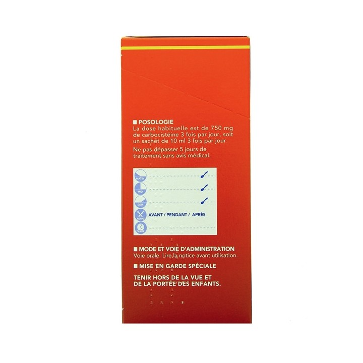 Clarix Carbocistéine 750mg/10ml - 15 unidoses - IllicoPharma