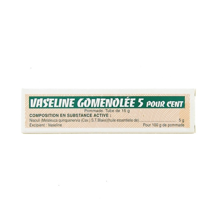 Vaseline Gomenolee 5% 15g, Médicament Rhume - Pharmacie IllicoPharma