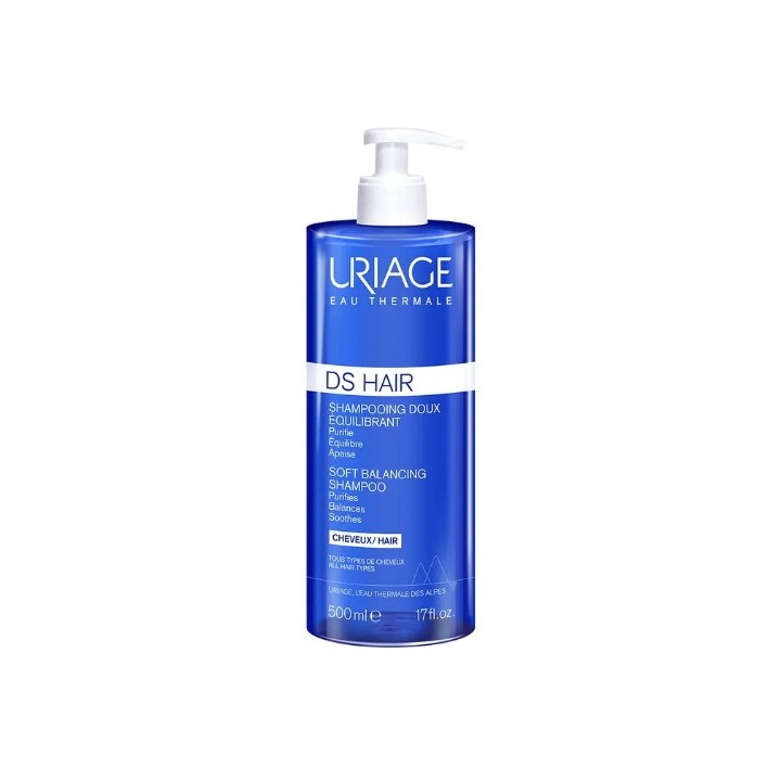 DS Hair Shampooing Doux Équilibrant 500ml Uriage - IllicoPharma