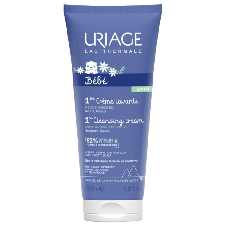 1ère Crème Lavante 200ml Uriage Bébé - IllicoPharma