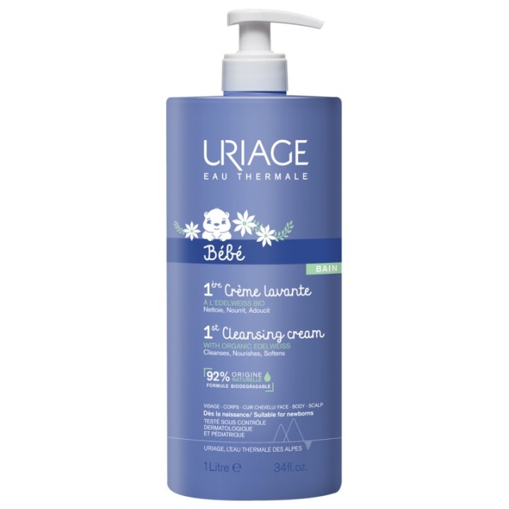 1ère Crème Lavante 1L Uriage Bébé - IllicoPharma