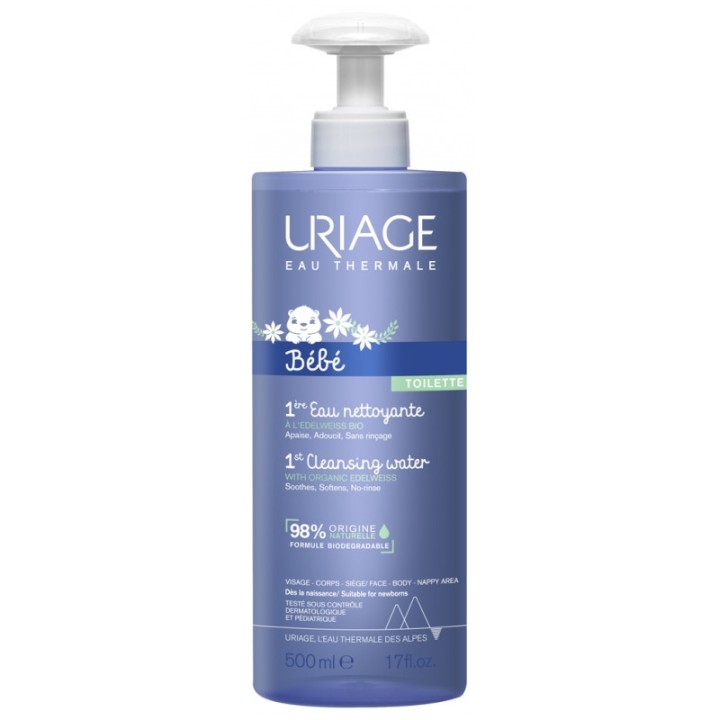1ère Eau Nettoyante 500ml Uriage Bébé - IllicoPharma