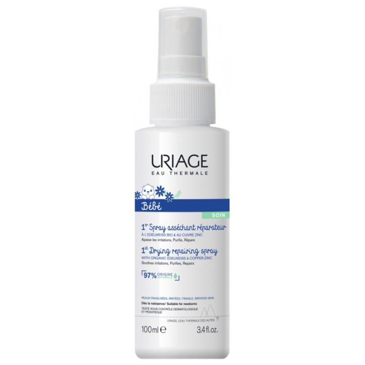 1er Spray Asséchant Réparateur 100ml Uriage Bébé - IllicoPharma