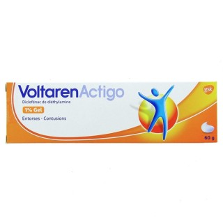 VoltarenActigo 1% Gel 60g, Médicament Douleurs musculaires - Pharmacie IllicoPharma