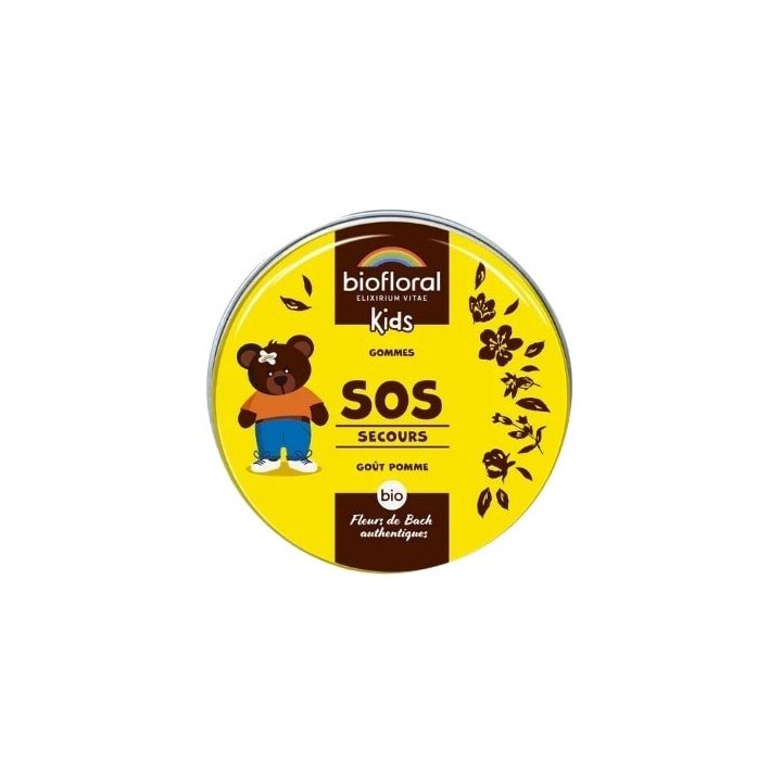 Enfants SOS Secours Gommes Bio 45g – Biofloral – IllicoPharma