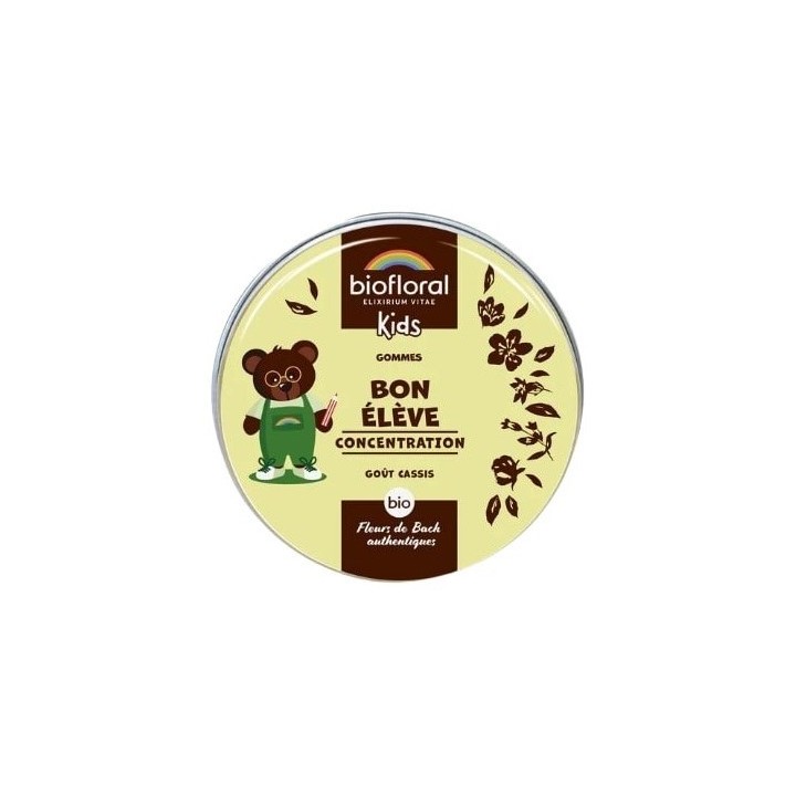 Enfants Bon Elève Gommes Bio 45g – Biofloral – IllicoPharma