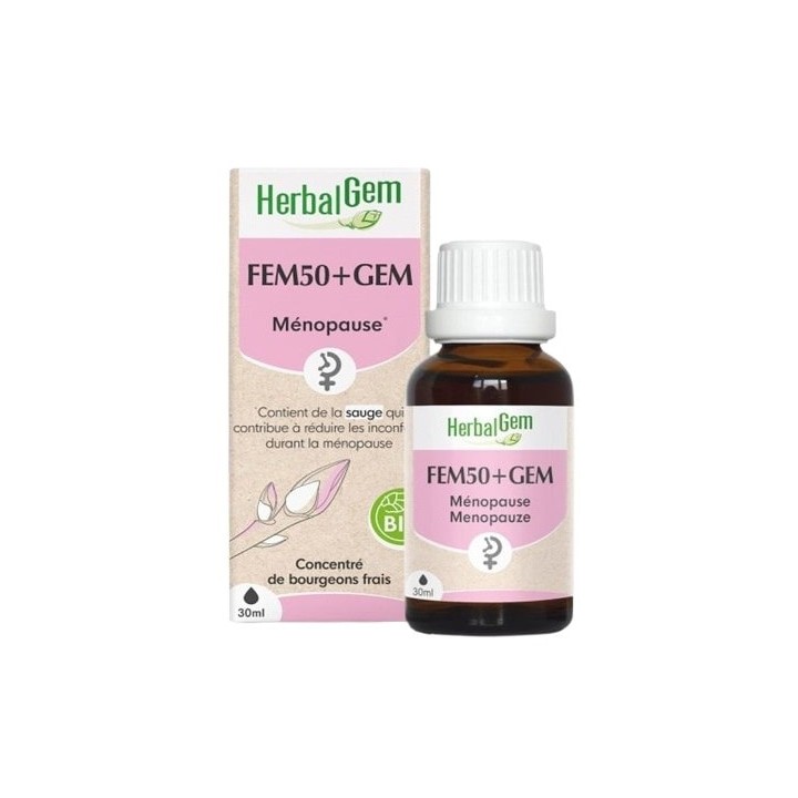 FEM50+GEM Bio 30ml Herbalgem - IllicoPharma