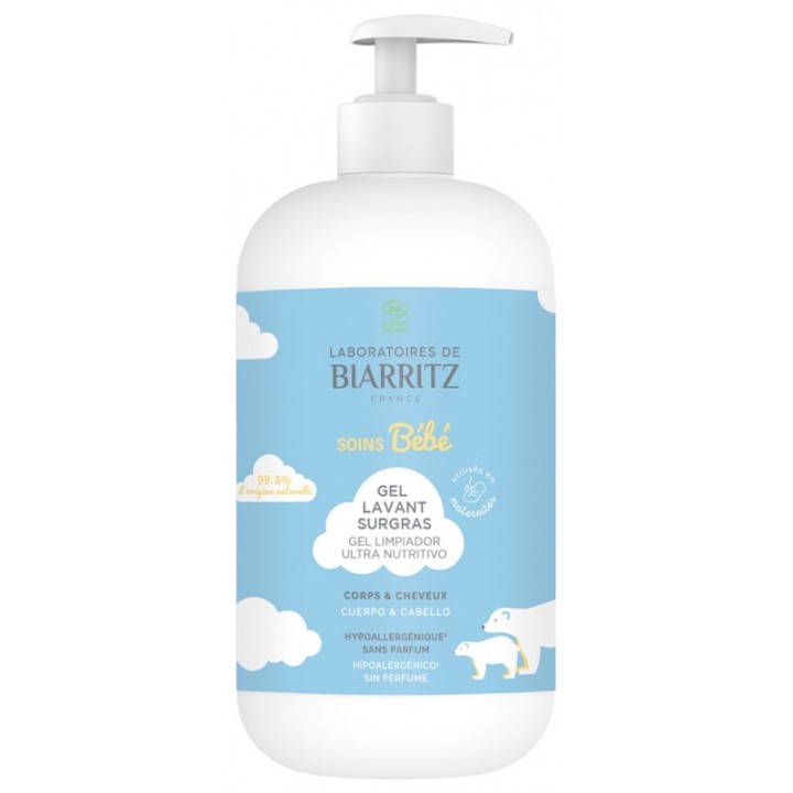Gel Lavant Surgras Bio Bébé 500ml – LdBiarritz – IllicoPharma