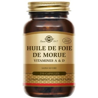 Huile de Foie de Morue x250 capsules – Solgar – IllicoPharma