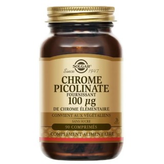 Chrome Picolinate 100 µg x90cpr – Solgar – IllicoPharma