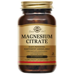 Magnésium Citrate x60cpr – Solgar – IllicoPharma