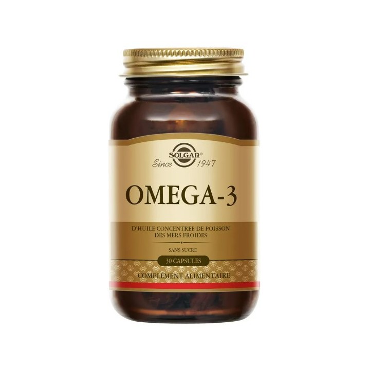 Oméga 3 x30 capsules – Solgar – IllicoPharma