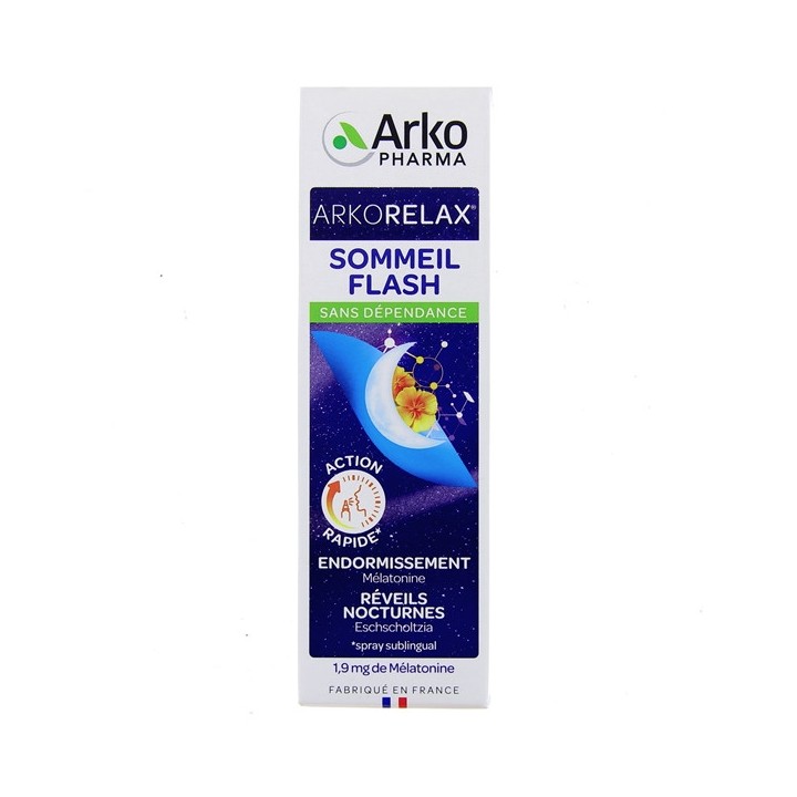 Arkorelax Sommeil Flash Spray - Flacon de 20ml -Arkopharma - IllicoPharma
