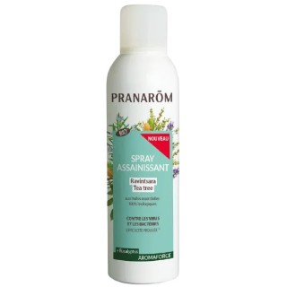Aromaforce Spray Assainissant Ravintsara Tea-Tree Bio 150ml - Pranarôm - IllicoPharma