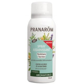 Aromaforce Spray Assainissant Ravintsara Tea-Tree Bio 75ml - Pranarôm - IllicoPharma
