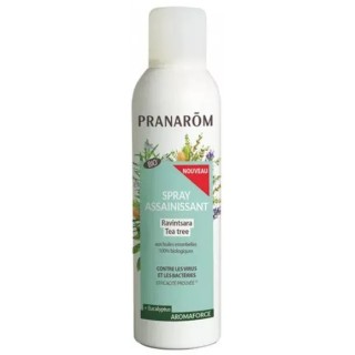Aromaforce Spray Assainissant Ravintsara Tea-Tree Bio 400ml - Pranarôm - IllicoPharma
