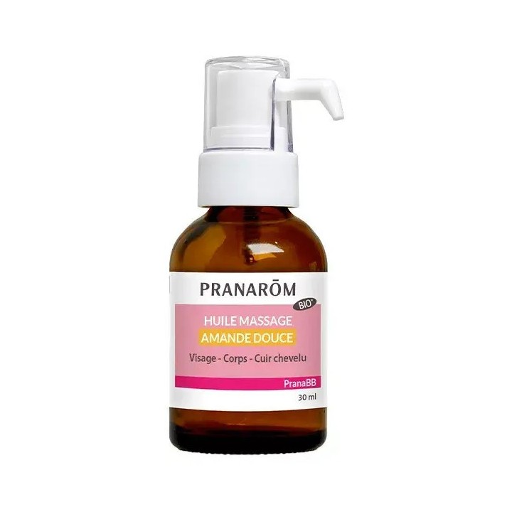 PranaBB Huile de massage Amande Douce Bio 30ml - Pranarôm - IllicoPharma