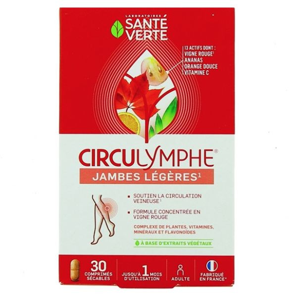Comprimés Circulymphe, complément alimentaire pour le maintien du système veineux sur IllicoPharma