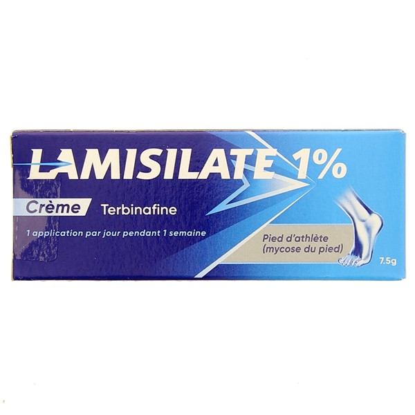 Crème Lamisilate, utilisé dans le traitement des mycoses des pieds